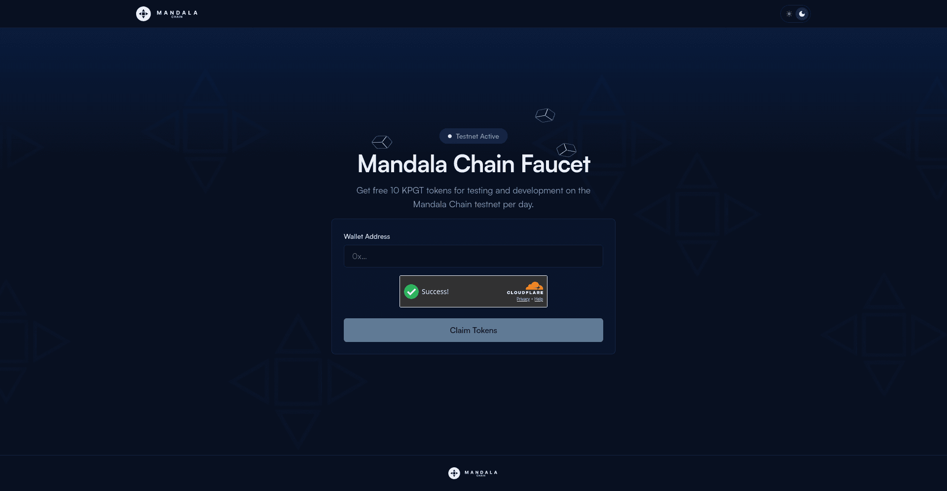 Mandala Chain Faucet homepage