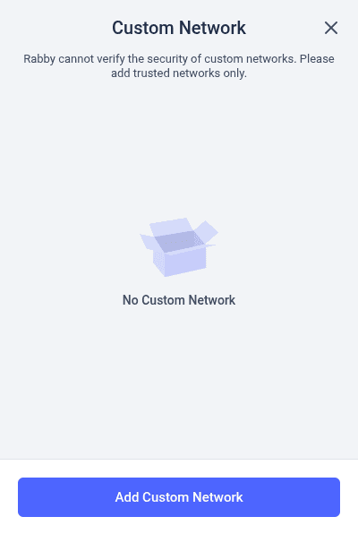 Rabby custom networks list